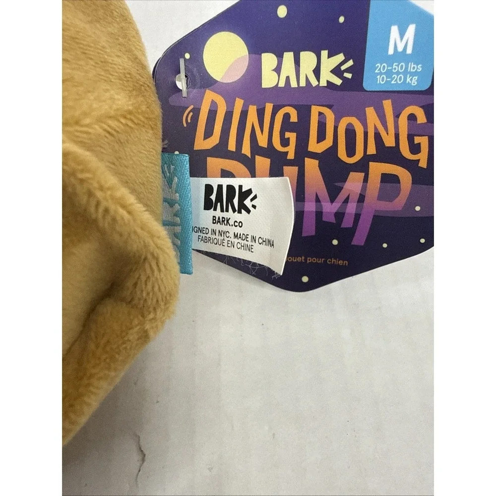 NEW Bark Box Ding Dong Dump Dog Toy Halloween Medium Size Smell My Feet 7